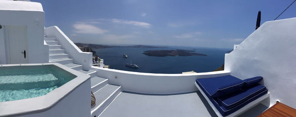 A newly restored cliffside home of the 18th century, which offers panoramic view Greece Superior Cave Villa w private outdoor plunge pool Room in boutique hotel vacation rental 18967081