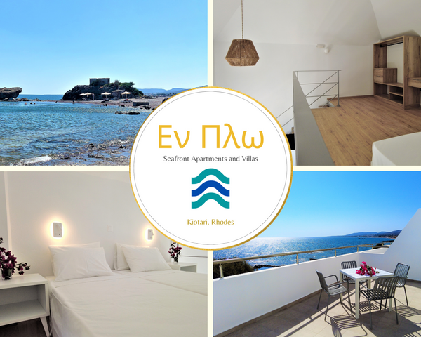 The perfect place to relax and enjoy South Rhodes. Endless sea view, right on a  Rhodes, Greece En Plò Seafront Aparments - South Rhodes - Duplex Entire rental unit vacation rental 54277581