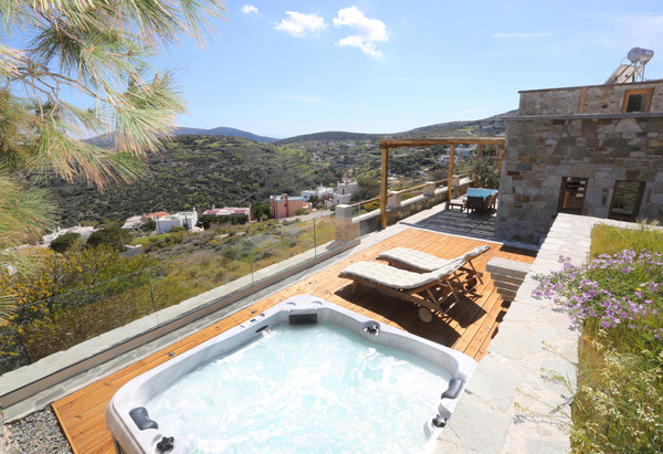 Magna Grecia Residence is a brand new stone house with modern architecture. It c Greece Magna Grecia Residence Panoramic View Entire townhouse vacation rental 45005979