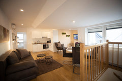 Penthouse with spacious terrace, several room units, new and modern furnishing.  Vienna, Austria Sunny & large Penthouse with View above Vienna DG6 Entire rental unit vacation rental 710145377621036963