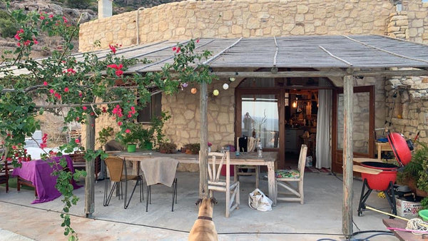 A big traditional stone house suited on the hillside.<br />The house is featured Makrygialos, Greece Traditional stone House with a beautful sea view Private room in home vacation rental 41478052