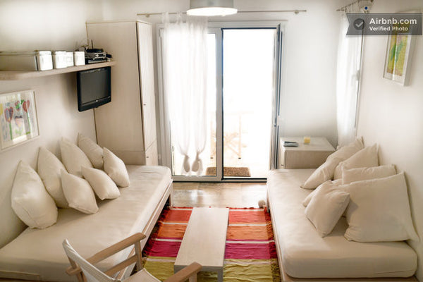 This is a cute two storey house with an amazing view to Chora and the Aegean sea Athens, Greece View to Chora from our home with sharing pool. Cycladic home vacation rental 38308006