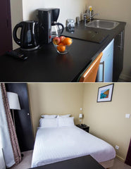 Petite chambre avec cuisine et salle de bain privée Clermont-Ferrand, France Chambre pour artistes Montmartre Private room vacation rental 20360732