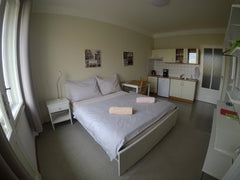 Recently reconstructed studio with view on Prague TV Tower from its’ balcony is  Hlavní město Praha, Czechia Cozy and Charming Studio 10min from city center Entire rental unit vacation rental 17300879