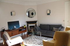 This apartment brightened up by an architect is located at the beginning of Mont Paris, France Modern & romantic place in Montmartre Entire rental unit vacation rental 18659233