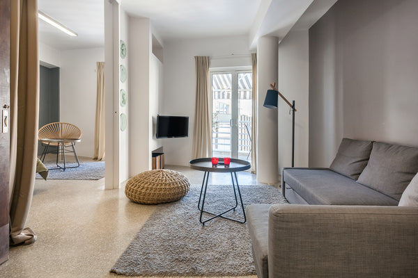 Share a bottle of wine on a fifth floor balcony as the sun sets behind an ancien Athens, Greece Apartment with an Acropolis View in the Historic City Center Entire condo vacation rental 15831118
