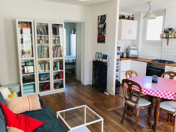 Spacious, luminous apartment with a separate bedroom and living room. Large by P Paris, France Charming, Sun Drenched Apartment - Buttes Chaumont Entire rental unit vacation rental 22953548