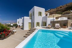 Set on a hill overlooking the Aegean Sea, Villa Mira has breath-taking views at  Athens, Greece Villa "Mira" - Lyra Villas Mykonos Entire villa vacation rental 25337802
