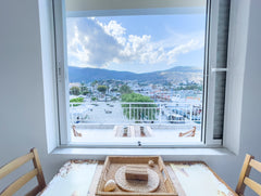It is a sunny, beautiful apartment right in the square of Elounda. One bedroom,  Crete Region, Greece MEGARON Apartment 1 Entire rental unit vacation rental 24868596