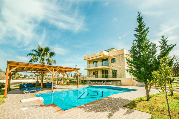 Myrto is a contemporary villa with a private pool situated in the area of Georgi Chania, Greece Myrto Villa, 950m From Georgioupolis Beach, Chania Entire villa vacation rental 17933548
