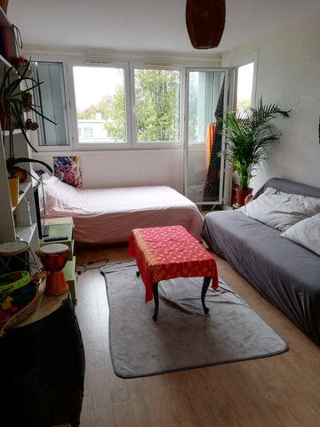 Appartement modeste,situé dans une tour mais refait à neuf et propre. La chambre  Chambre au grand parc Private room in rental unit vacation rental 24551164