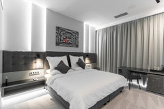 Indulge yourself in the luxury of air-conditioned rooms with a modern design, th  KING-BED Lux AIR-BNB w/AC&free Minibar in Karlín! Entire rental unit vacation rental 650022934680567611