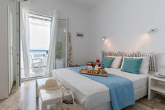 This private room at Litsa Studios has private bathroom and fully equiped kitche  Litsa Studios on the beach- Sea View Studio 4 Private room in serviced apartment vacation rental 625853623237591964