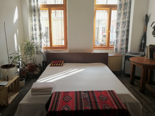 Atelier with big bedroom and living room/ atelier, with a  small kitchen, toilet Hlavní město Praha, Czechia Big atelier in the centre of Prague Entire rental unit vacation rental 22557524