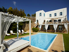 Villa Etheria is one of the three family villas of Heliades Villas, Andros Islan Athens, Greece Heliades Luxury Villas Andros-Private pool-seaview Entire villa vacation rental 4682365