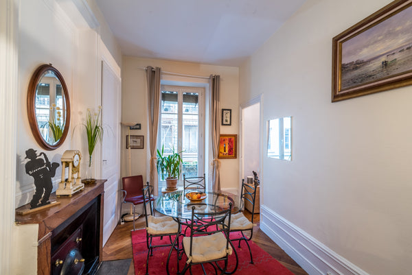 The apartment is located on the 1st floor of a 19th century building, in the Bro Lyon, France 3-room-Charming-Quiet, Cozy-Garage-Tête d'Or Park Entire rental unit vacation rental 12969933