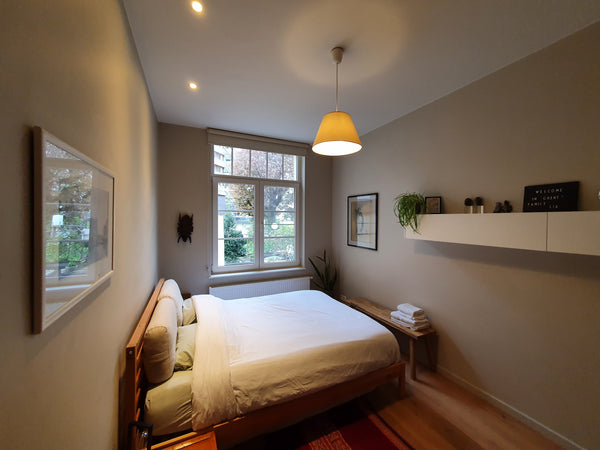 My boyfriend Lorenz and I welcome you to stay with us in our cosy and colourful  Ghent, Belgium Private room in cosy and colourful home #2 Private room in townhouse vacation rental 32695833