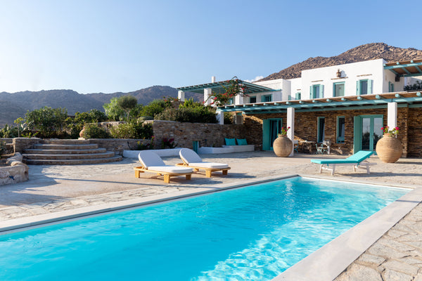 Magganari View Village II, with a shared swimming pool and bbq,  shares the phil Greece Magganari View Village II Cycladic home vacation rental 25397273