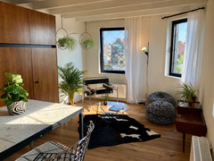 Enjoy a stay in a luxury decorated suite with astonishing views on the old docks Ghent, Belgium Water side stay in duplex apartment Entire loft vacation rental 26566901