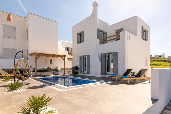 Our Coral Villa consists of one double bedded room, one twin bedroom and 2 bathr  Coral Villa - Naxian Sunset Villas complex Cycladic home vacation rental 43049547