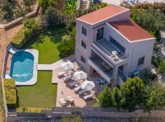 Villa Stefania is situated in Kato Galatas. Lovingly kept & featuring all the co Chania, Greece Vast Sea View, Garden, Private Pool Entire villa vacation rental 8135685