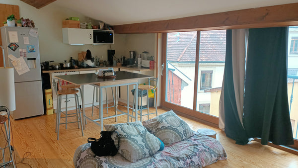 Superbe duplex de 60m² situé a 50m de l'eglise Saint Georges et 2 minutes a pied Lyon, France Lyon, superbe duplex avec vue sur les toits Entire rental unit vacation rental 53603405