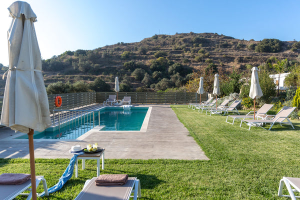 A traditional family hotel in the heart of Crete, situated in the village Throno Crete, Greece Mountain View Room for 4 people Private room in bed and breakfast vacation rental 615614592570862528