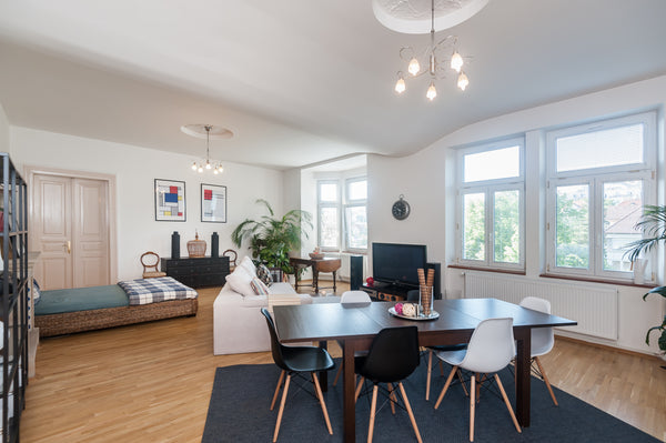 Unarguably one of the biggest room on Airbnb.<br />50 square meters, bright and  Prague, Czechia Charming, high ceiling room Private room in rental unit vacation rental 17673614