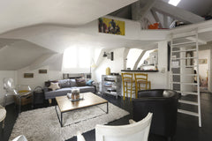 Appartement lumineux au 3ème étage.<br />Grand séjour, cuisine américaine, table  Appartement Paris centre 80m2 Entire rental unit vacation rental 6624318