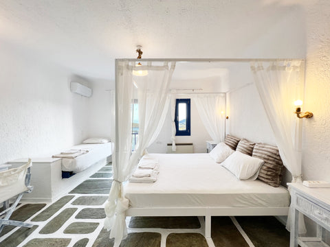 Luxury suite with, 2 master bedroom with an amazing sea view, 1 bunk beds room,1  Sunny Life Suite Mykonos Cycladic home vacation rental 573116751263630768