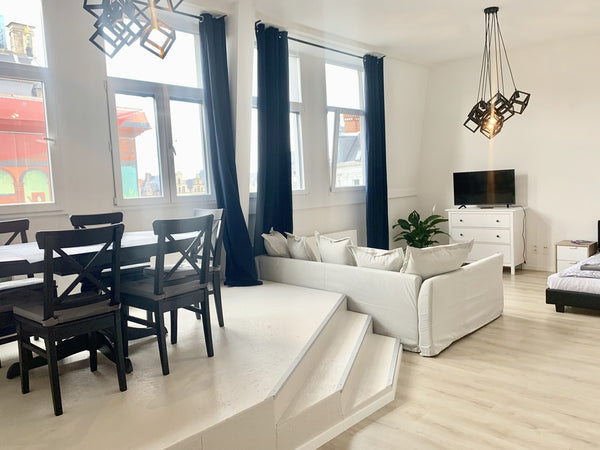 Each unit comes with a sofa bed, a seating area, a flat-screen TV with satellite  Grotemarkt - Penthouse (max6 persons) Entire rental unit vacation rental 43263366