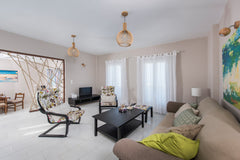 Our recently renovated apartment of 80m² is spacious and modern. It is located i Thera, Greece Modern & Cozy aprt with Sea view for 6 Cycladic home vacation rental 19095533