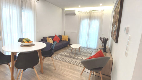 Newly refurbished stylishly designed 50sqm raised ground floor flat within a qui Thessaloniki, Greece Live as a local at this elegant 50sqm apartment #1 Entire rental unit vacation rental 32012156