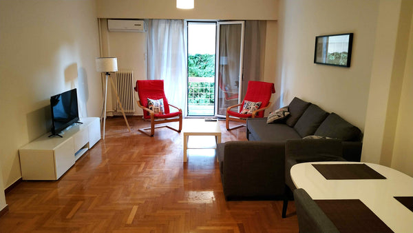 The apartment is fully refurbished and has a large living room with dining area, GR Kallimarmaro Grande Apartment - Park View Entire rental unit vacation rental 34875979