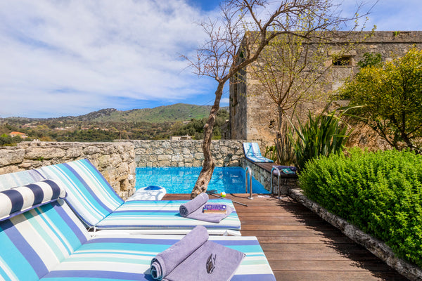 A fully renovated, stonebuilt compound built on top of three ancient greek grott Rethimnon, Greece Venetian mill villa wth grotto pool Cycladic home vacation rental 1171276