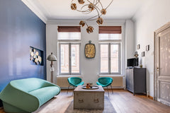 Embrace the unique charm of this meticulously appointed home. The flat features  Ghent, Belgium Industrial Minimalist Apartment with Terrace Entire rental unit vacation rental 30731985