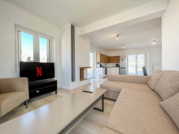 Our spacious and comfortable maisonette is newly renovated. It is located only 3 GR Spacious & Comfortable 125sq meters Maisonette Entire condo vacation rental 594512031363900599