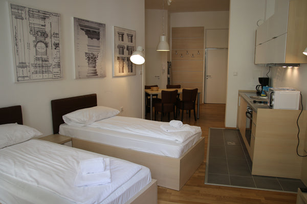 Die voll möblierten Studio-Apartments befinden sich in einem generalsanierten Wi Vienna, Austria Zirkusgasse 26 Top 6 (Typ 2) Entire rental unit vacation rental 33569720