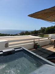 A unique 2 storey villa built with elegance and taste with full respect to the t Greece Sea & Sunset View Villa Chora with private jacuzzi Cycladic home vacation rental 20793727