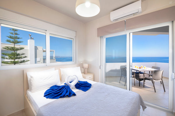 Seaview Apartment is a sea view 2-bedroom apartment on the upper floor of a bloc Chania, Greece Seaview Apartment, 2 BD, 1 BA, sharing pool Entire condo vacation rental 50558356