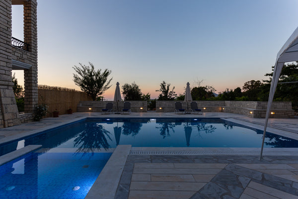 The luxurious stone villa is located in the middle of the island in the tranquil Rethimnon, Greece Private stone built villa with a huge pool! Entire villa vacation rental 35540286