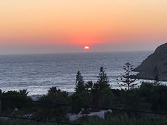 Where the magic colours of the sunset meet the blue waves..let yourself be charm Arkasa, Greece "Astarte Sunset" Luxury Villa with hot tub shower Cycladic home vacation rental 17282800