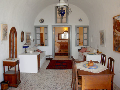 An authentic in every way, traditional cave house of Santorini,  dug entirely in Athens, Greece Artist's Traditional 1800's Cave House Cave vacation rental 24934482