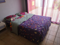 Chambre avec lit matelas a mémoire de forme. La chambre dispose d'une salle d'ea Bordeaux, France Chambre avec bureau et salle d'eau+ WC  au calme Private room in home vacation rental 28303846