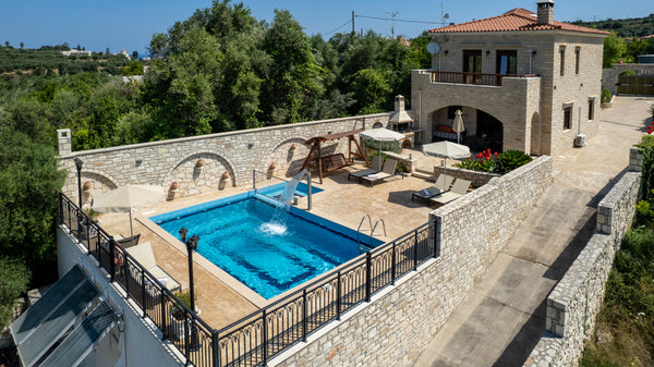 The property is located in the beautiful small village of Asteri, surrounded by  Rethimnon, Greece New Villa w/Pool★Walk to Restaurants★3km to Beach! Entire villa vacation rental 4406223