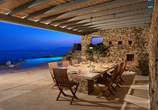 A private stone villa with an exceptional Aegean Sea view that may accommodate y  Lethos Villa @ Tinos Entire villa vacation rental 571614189881015476