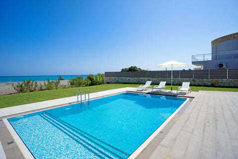 Beachfront Villa Tavronitis is a group of two seafront 4-bedroom Villas with two Chania, Greece Beachfront Villa Tavronitis, 8 BD, 2 private pools Entire villa vacation rental 31273528