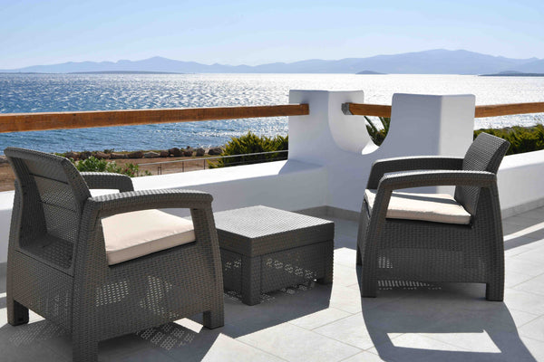 The house  is above the sea which refers an amazing view. It is new builded with Athens, Greece Blue View Entire home vacation rental 36861732
