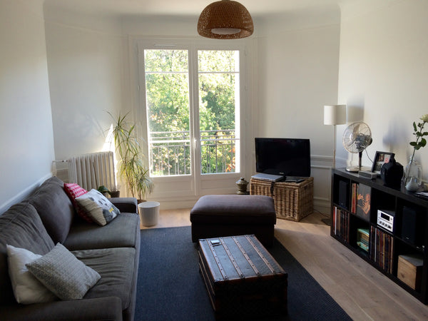 Très bel appartement de 61m2, au 5ème étage avec ascenseur avec vue sur le  parc Paris, France Appartement cosy aux Buttes-Chaumont - 2/4 pers. Entire rental unit vacation rental 13562745
