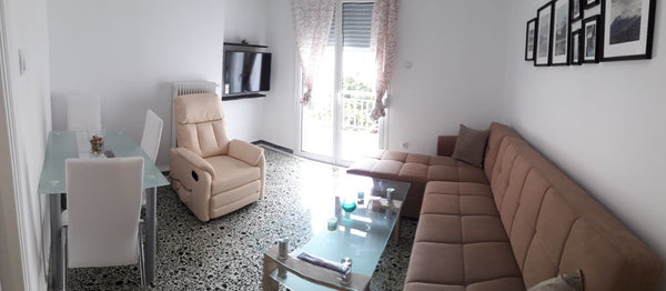 THE APARTMENT IS AVAILABLE ONLY THROUGH THE AIRBNB PLATFORM FOR SHORT-TERM RENTA GR Brand new lovely bright apt Athens,Nea Smirni! Entire condo vacation rental 32032668